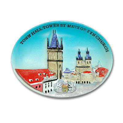 Magnet oválný Praha Orloj