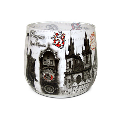 Svíčka s obalem Praha Montáž