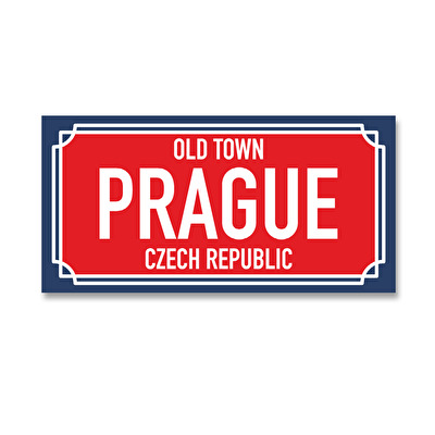 Sticker Prague Street 61.
