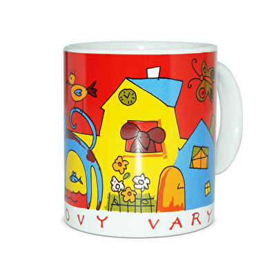 Tasse Karlsbad - Karlovy Vary die Katze