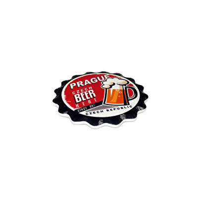 Đế lót ly bằng gốm/sứ Praha Pivo