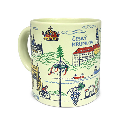 Mug Czech Republic Bohemia beige 113.