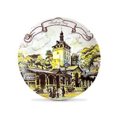 Platte Karlsbad - Karlovy Vary Durchmesser 15 cm
