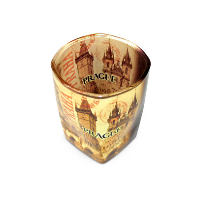 Shotglass Prague Retro angular