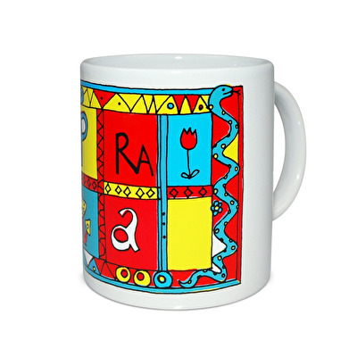 Mug Prague Snake white - White