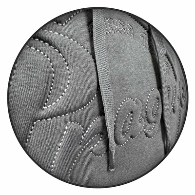 Mikina s výšivkou a kapucí Praha EMBOS šedá