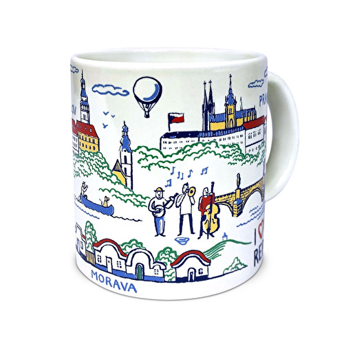 Mug Czech Republic Bohemia white 113.