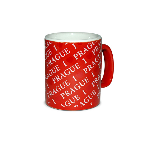 Small mug I love Prague red