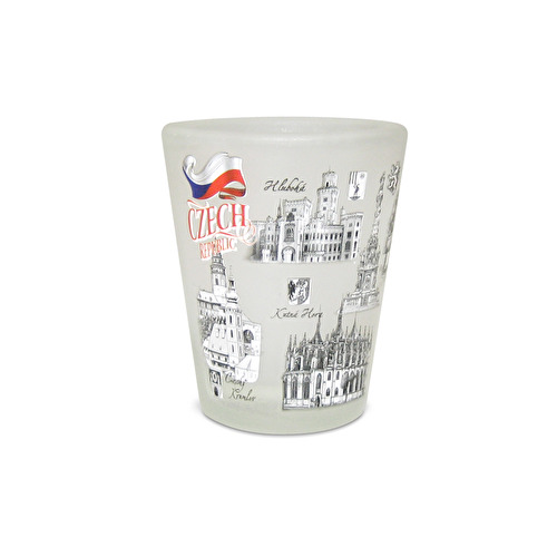 Gläserne Miniatur Tschechische Republik frozen 