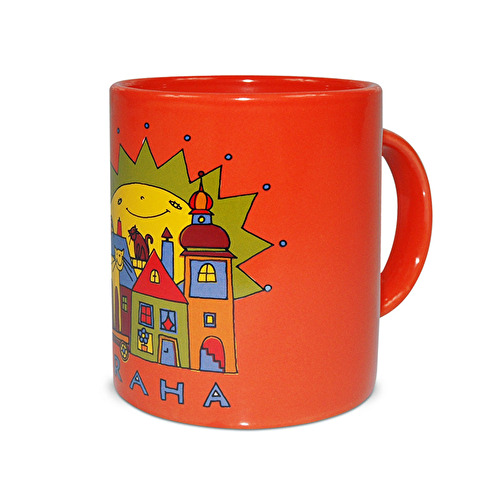 Mug Prague Sun E orange