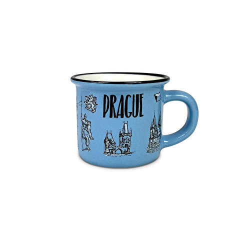 Ceramic tin can Prague PAR MINI light blue