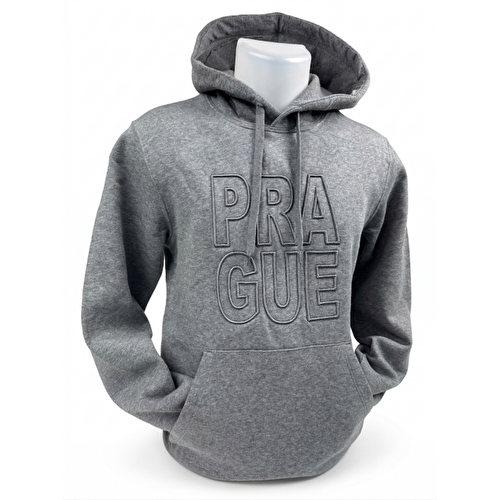 Sweatshirt with embroidery PRA GUE grey highlights