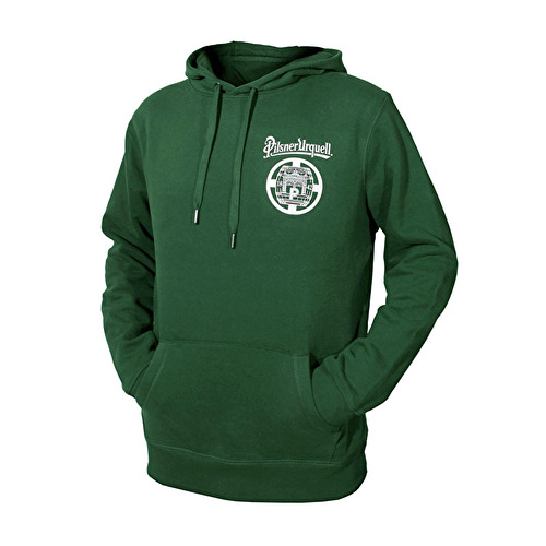 Mikina s kapucí Pilsner Urquell zelená
