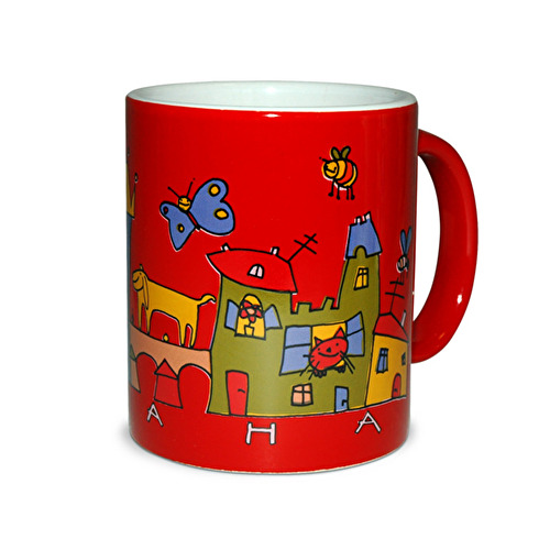 Mug Prague Summer red