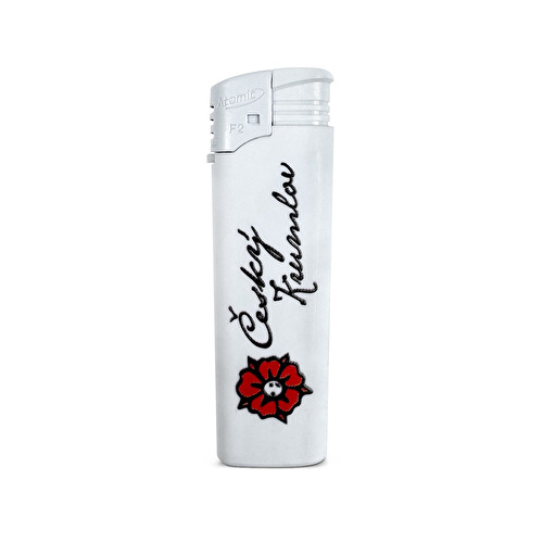 Lighter piezo Český Krumlov Rose White 