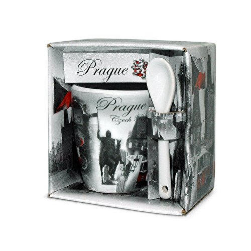 Mug Prague with a spoon Montaz
