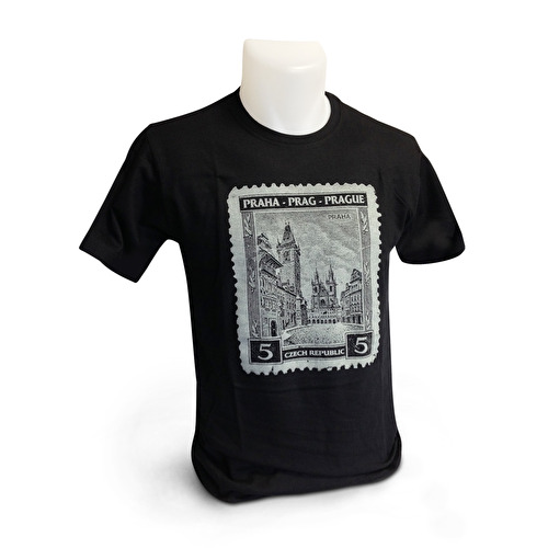 T-shirt Prague stamp Old Town Square 48.