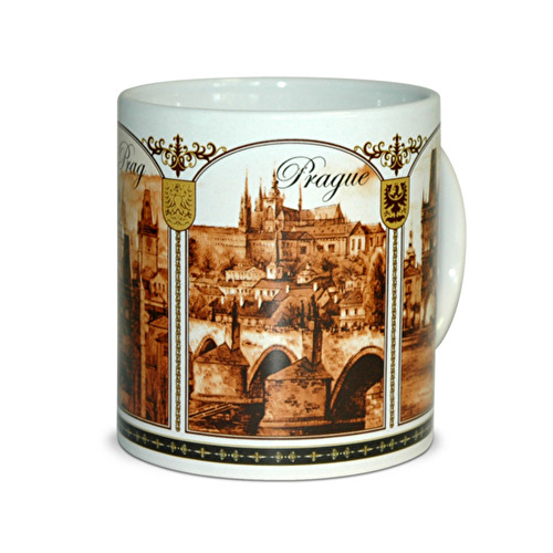 Mug Prague Kampa D white