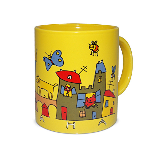 Mug Prague Snake yellow